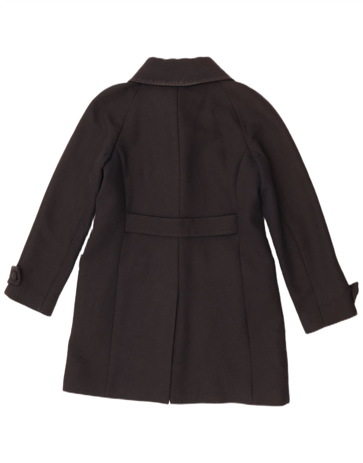 Massimo Dutti Dame Overfrakke EU 42 Stor Sort Bomuld