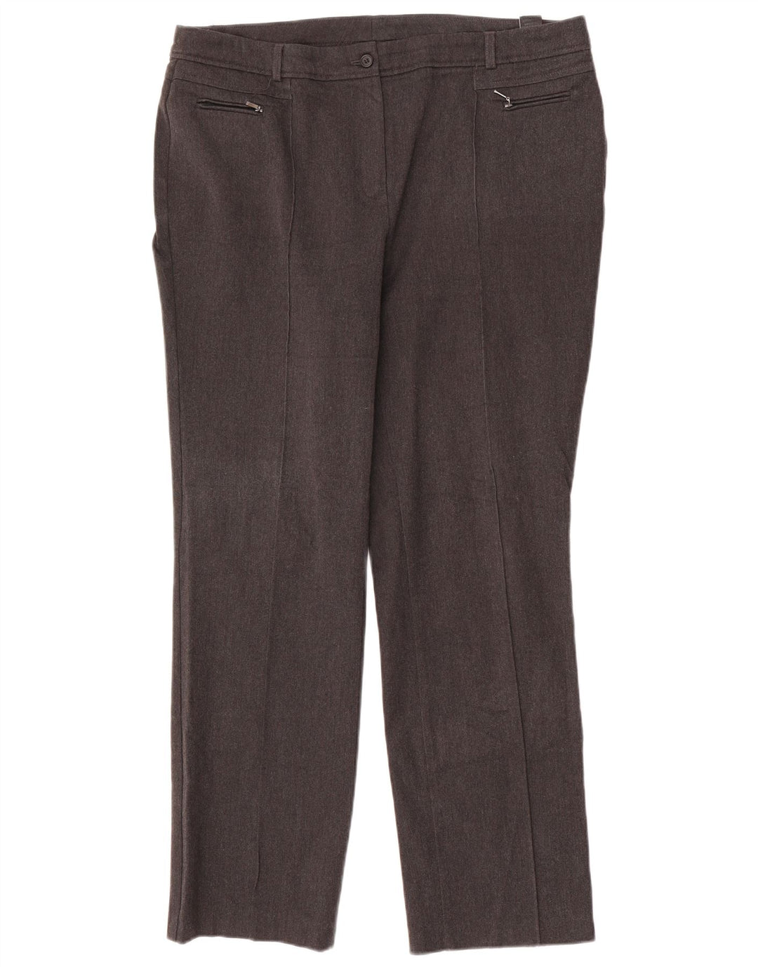 Marks & Spencer lige bukser til kvinder UK 16 Large W36 L31 Grå polyester