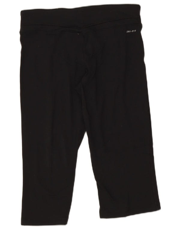 Nike Dame Dri Fit Capri Leggings UK 14 Medium Sort Nylon