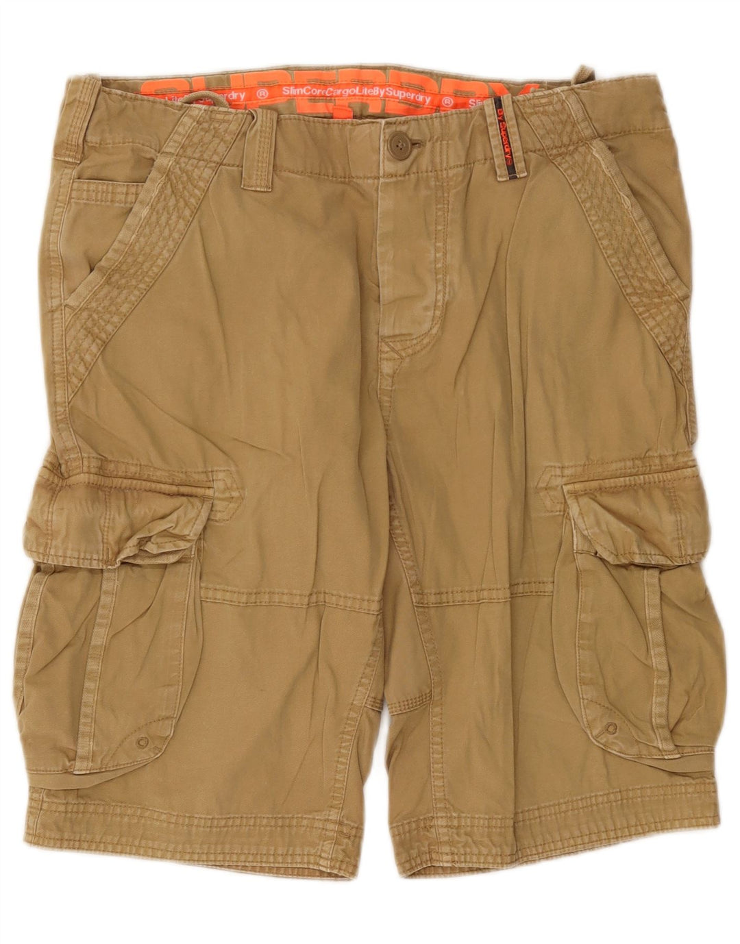 Superdry Herre Cargo Shorts Large W36 Beige Bomuld