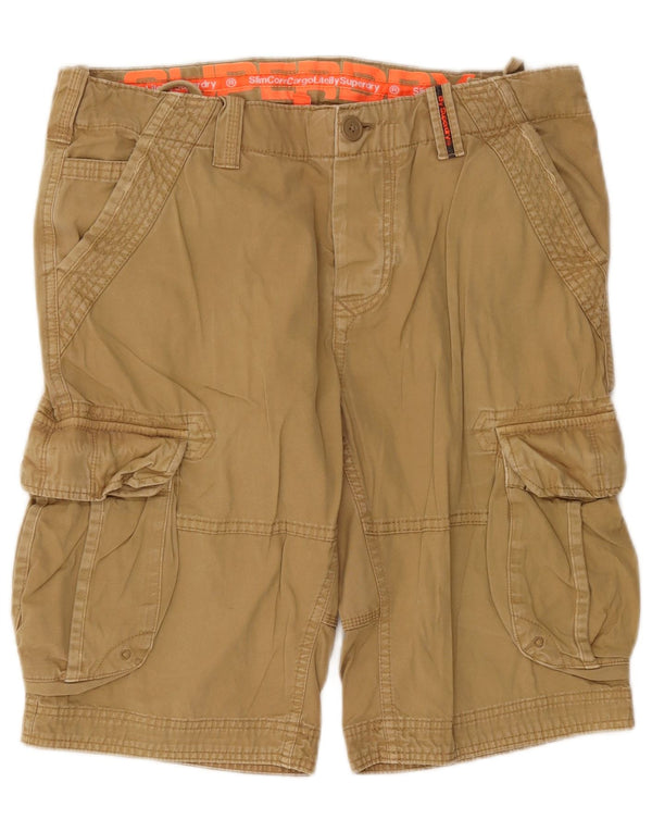 Superdry Herre Cargo Shorts Large W36 Beige Bomuld
