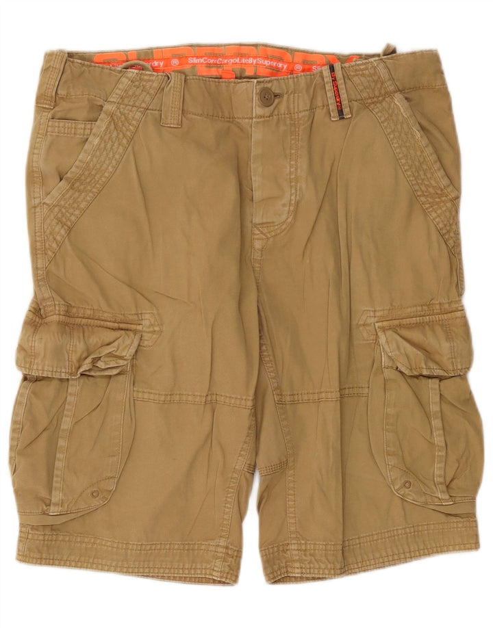 Superdry Herre Cargo Shorts Large W36 Beige Bomuld
