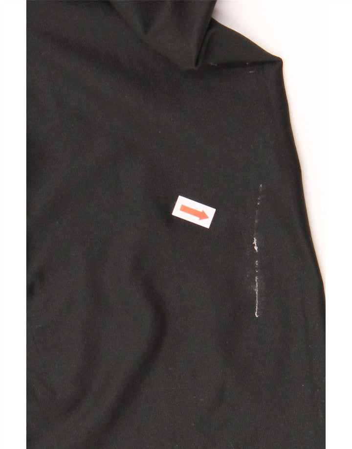 Nike Dame Dri Fit Leggings UK 14 Medium Sort Polyester
