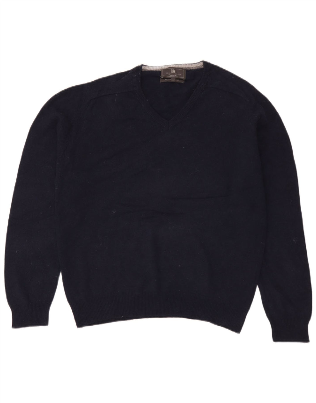 Marks & Spencer Herre Regular Fit V-hals sweater Stor marineblå
