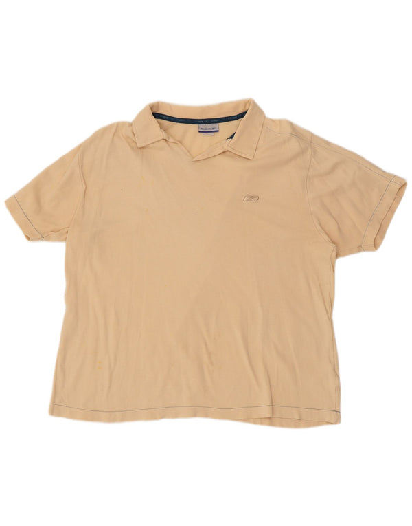 REEBOK Herre poloshirt Medium Beige Bomuld