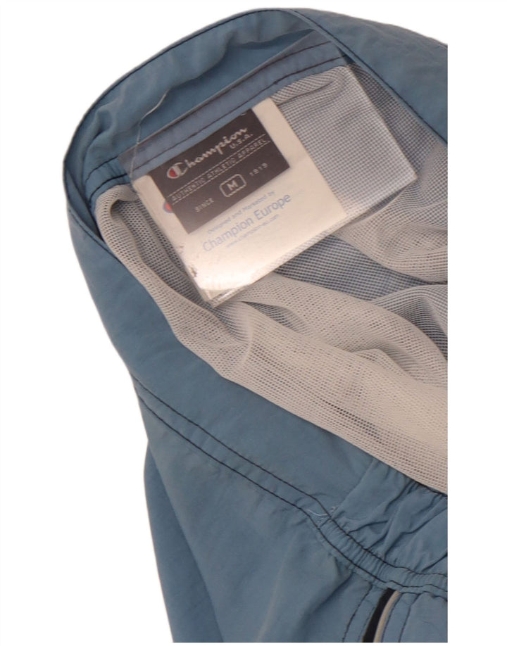 Champion Herre grafiske svømmeshorts mellemblå polyamid