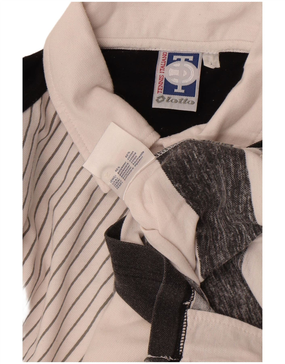 Lotto Herre Kortærmet Loose Fit Skjorte Lille hvid Colourblock Polyester