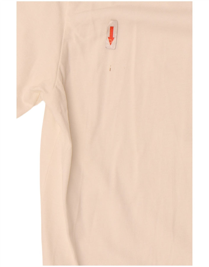 Zara Herre T-Shirt Top Medium Hvid Bomuld