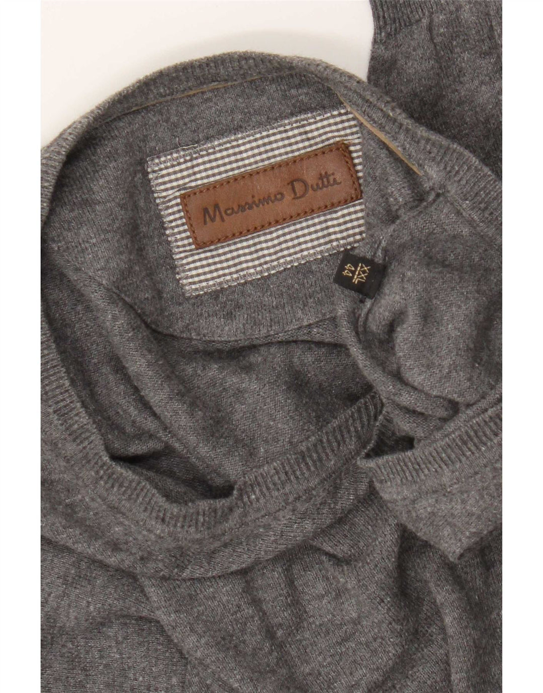 Massimo Dutti Herre Regular Fit V-hals sweater 2XL Grå
