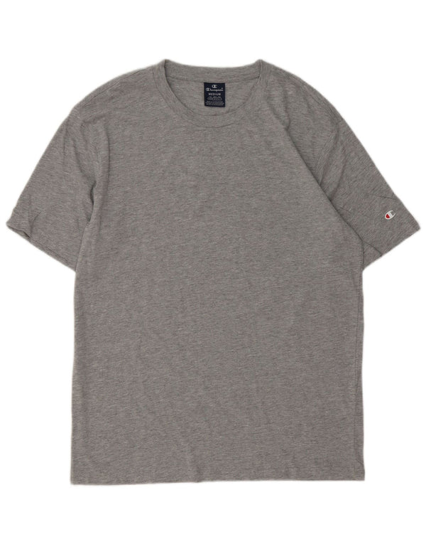 CHAMPION Herre T-Shirt Top Medium Grey Flecked Bomuld