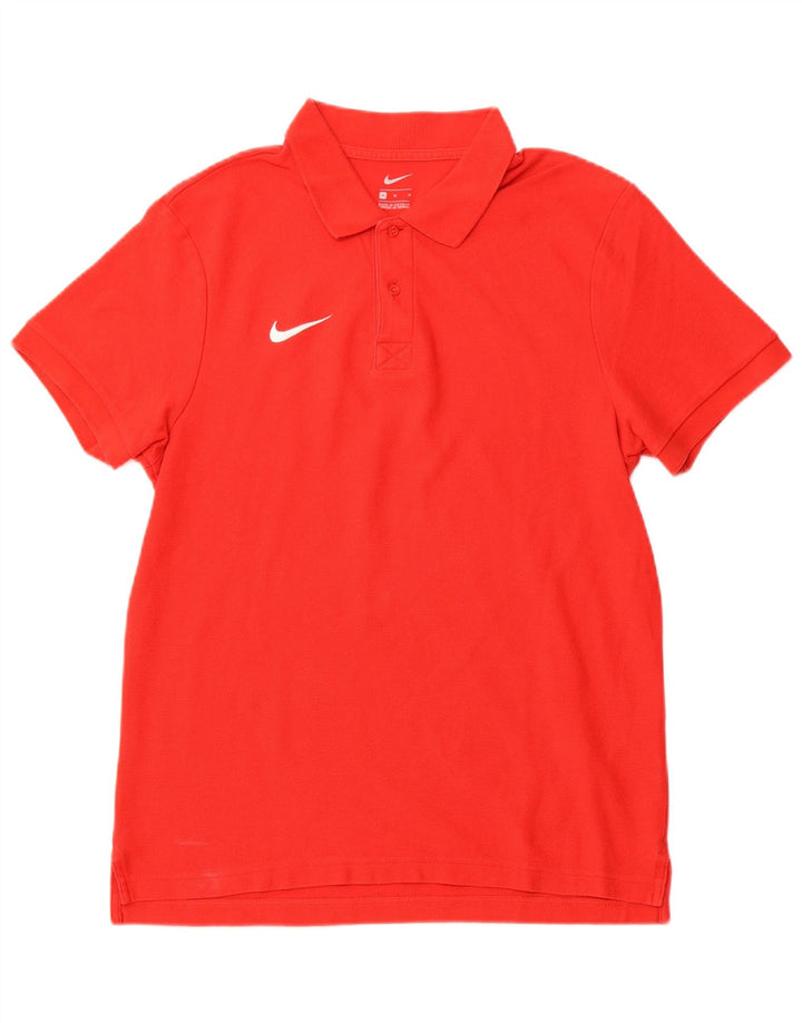 NIKE Poloshirt til mænd Medium rød bomuld