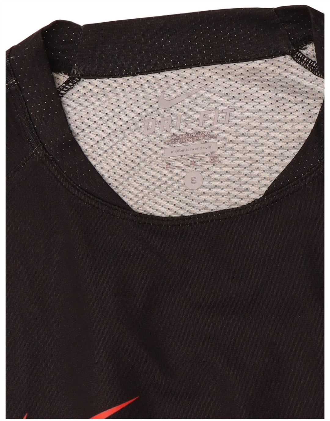 NIKE Herre Dri Fit T-Shirt Top Lille Sort Colourblock