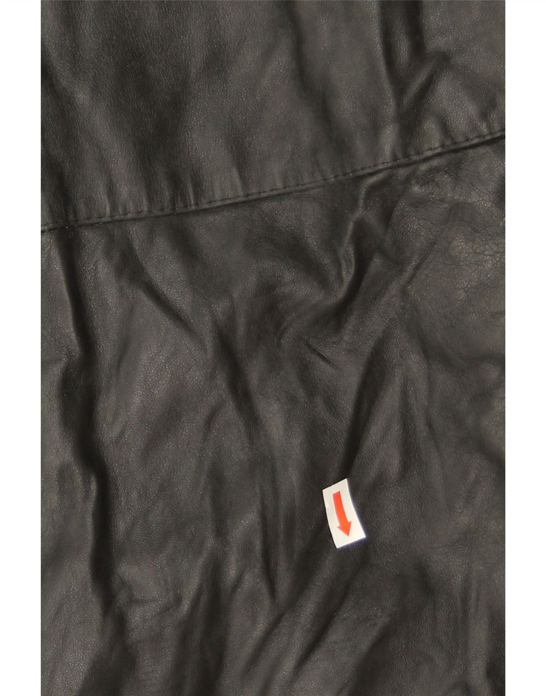 Vintage oversize læderfrakke til kvinder IT 46 Stor sort læder