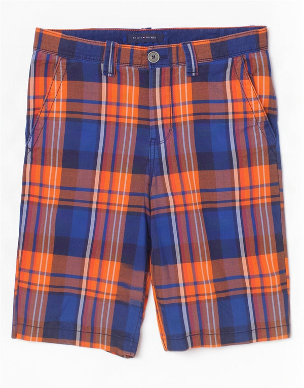 Tommy Hilfiger Chino-shorts til drenge 15-16 år W30 Flerfarvet ternet bomuld