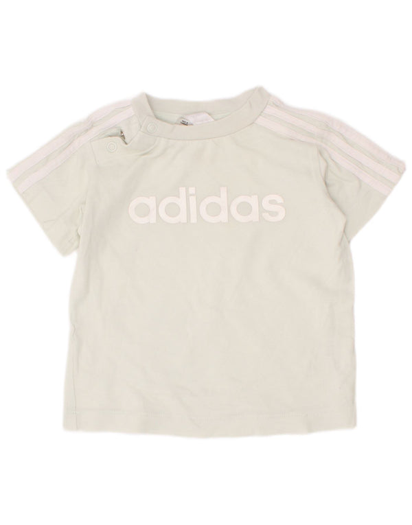 Adidas Baby Boys Grafisk T-Shirt Top 6-9 måneder Grøn