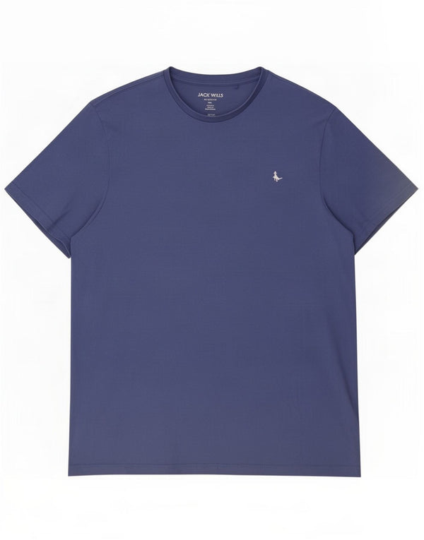 Jack Wills Herre Classic Fit T-Shirt Top 2XL Navy Blue Bomuld