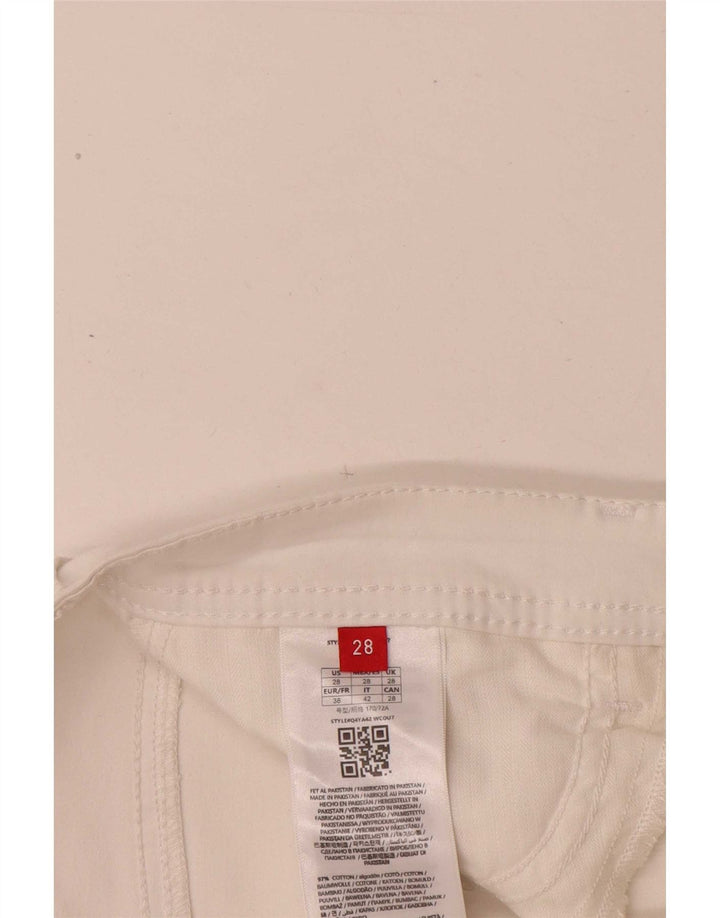Guess Slim Cropped bukser til kvinder W28 L25 hvid bomuld