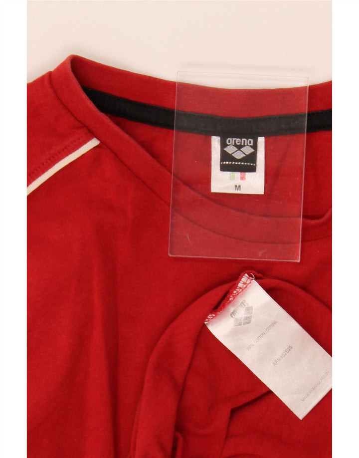 ARENA Mens Vest Top Medium Red Cotton Vintage Arena and Second-Hand Arena from Messina Hembry 