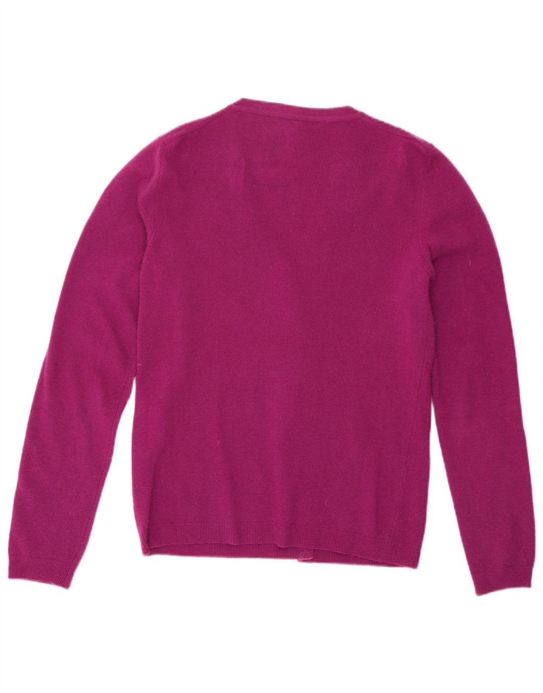 Benetton Dame Cardigan Sweater UK 8 Lille Lilla Uld