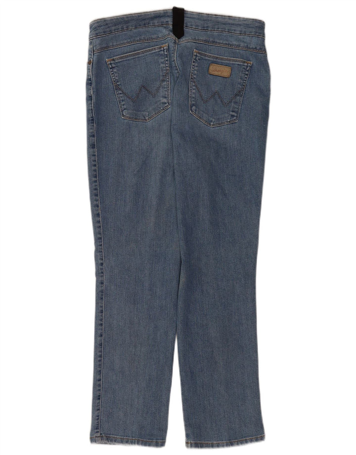 Wrangler lige jeans til kvinder W34 L28 blå bomuld