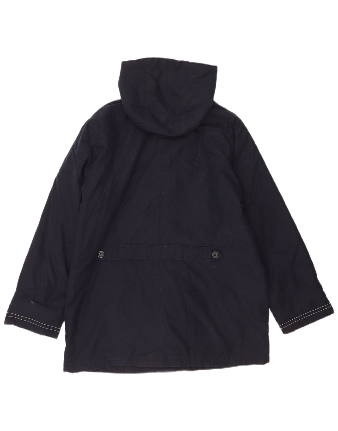 Marks & Spencer Dame hætte vindjakke UK 16 Large Navy Blue