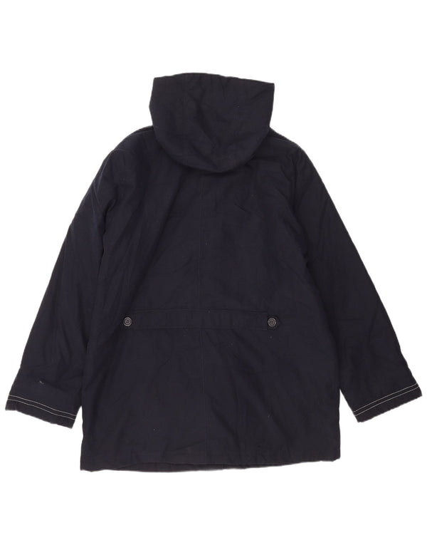 Marks & Spencer Dame hætte vindjakke UK 16 Large Navy Blue