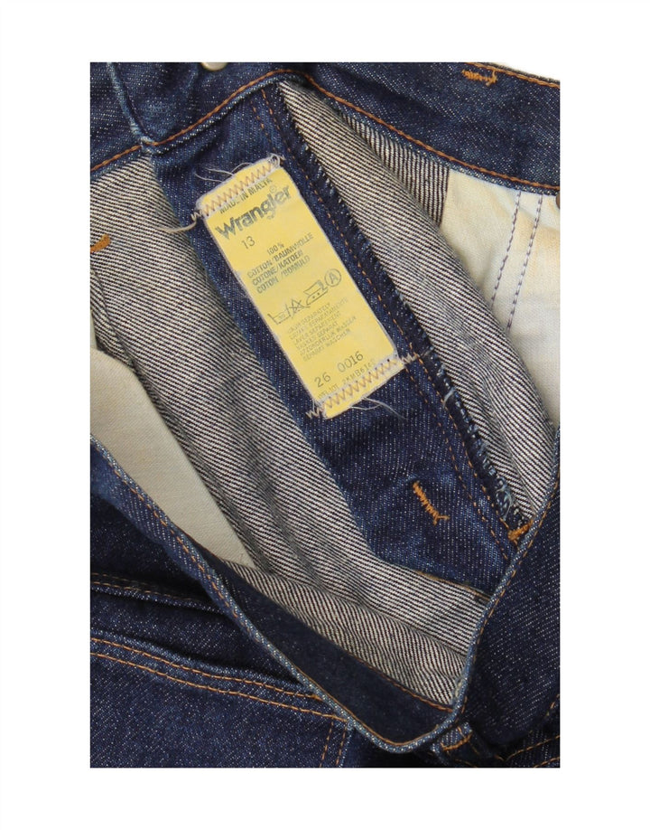 WRANGLER Womens Denim Skirt W26 Small Navy Blue Cotton