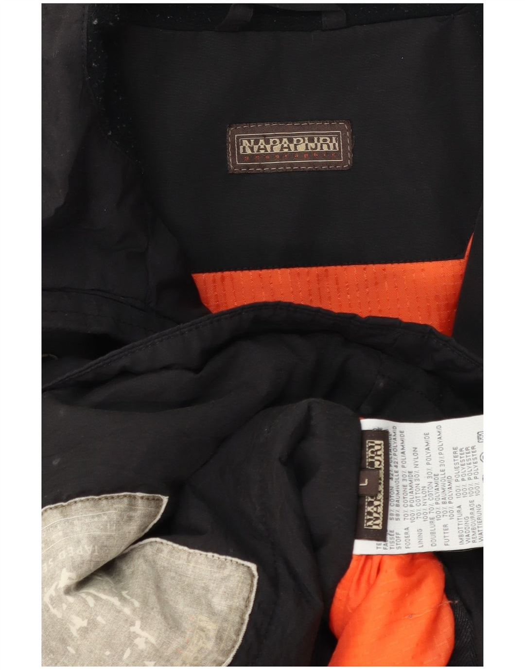 Napapijri Herre Windbreaker Jacket UK 40 Large Black Bomuld