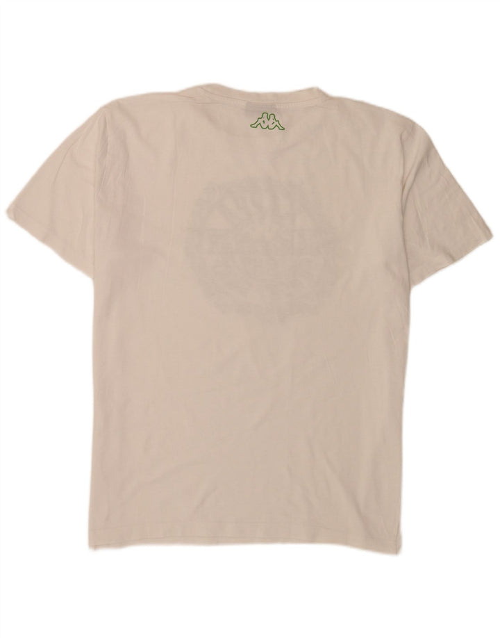 Kappa Herre Grafisk T-Shirt Top XL Hvid