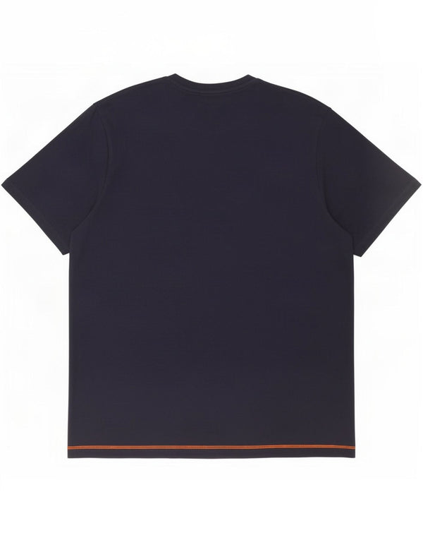 Jack & Jones Herre grafisk T-shirt top 2XL marineblå bomuld