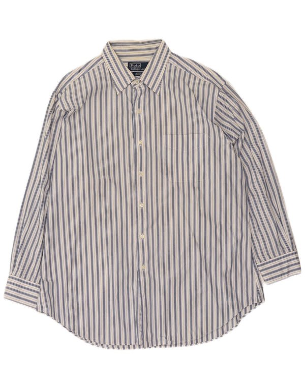Polo Ralph Lauren Herreskjorte str. 17 XL Hvidstribet bomuld