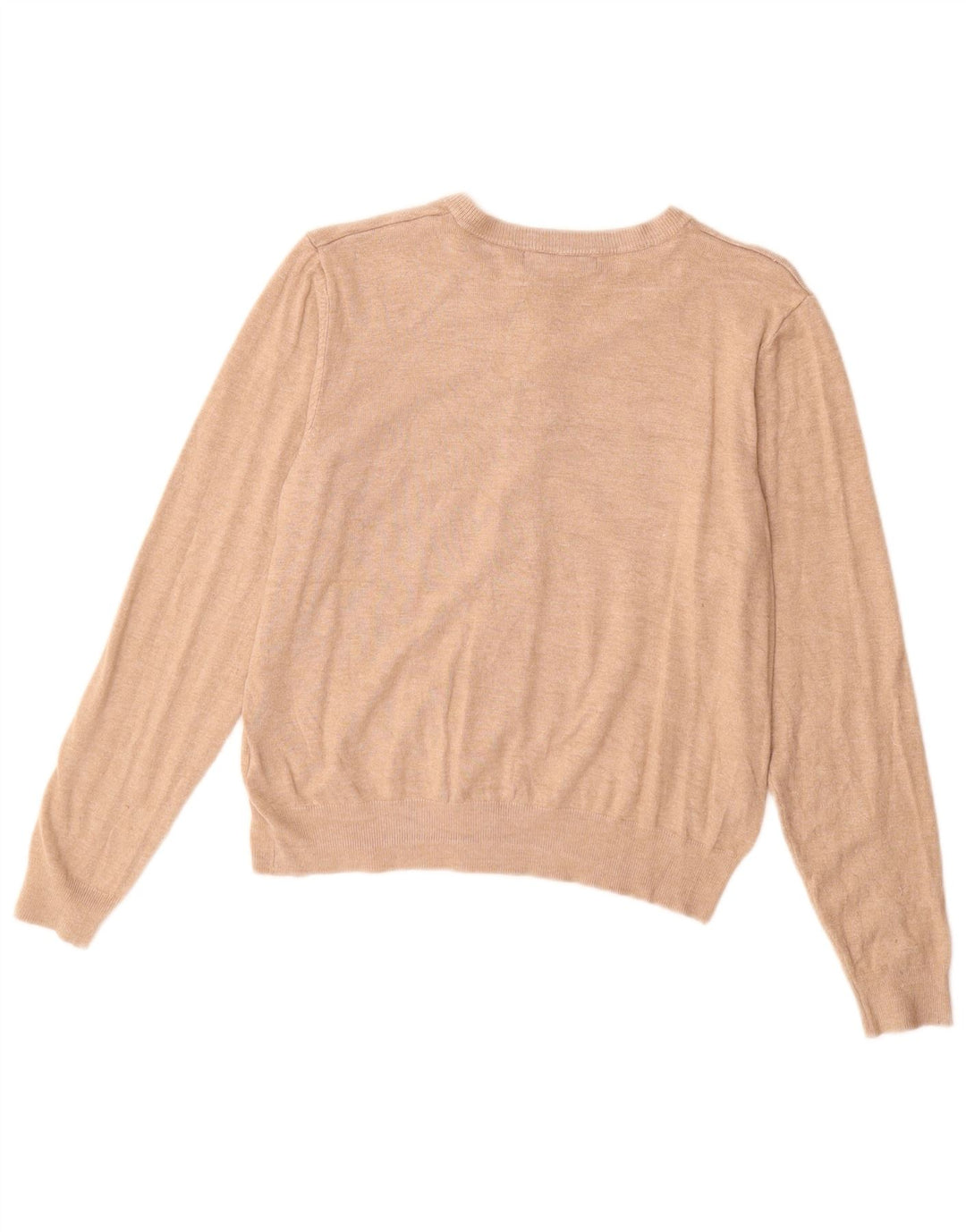 MARKS & SPENCER Dame cardigan sweater UK 12 Medium Beige Viscose
