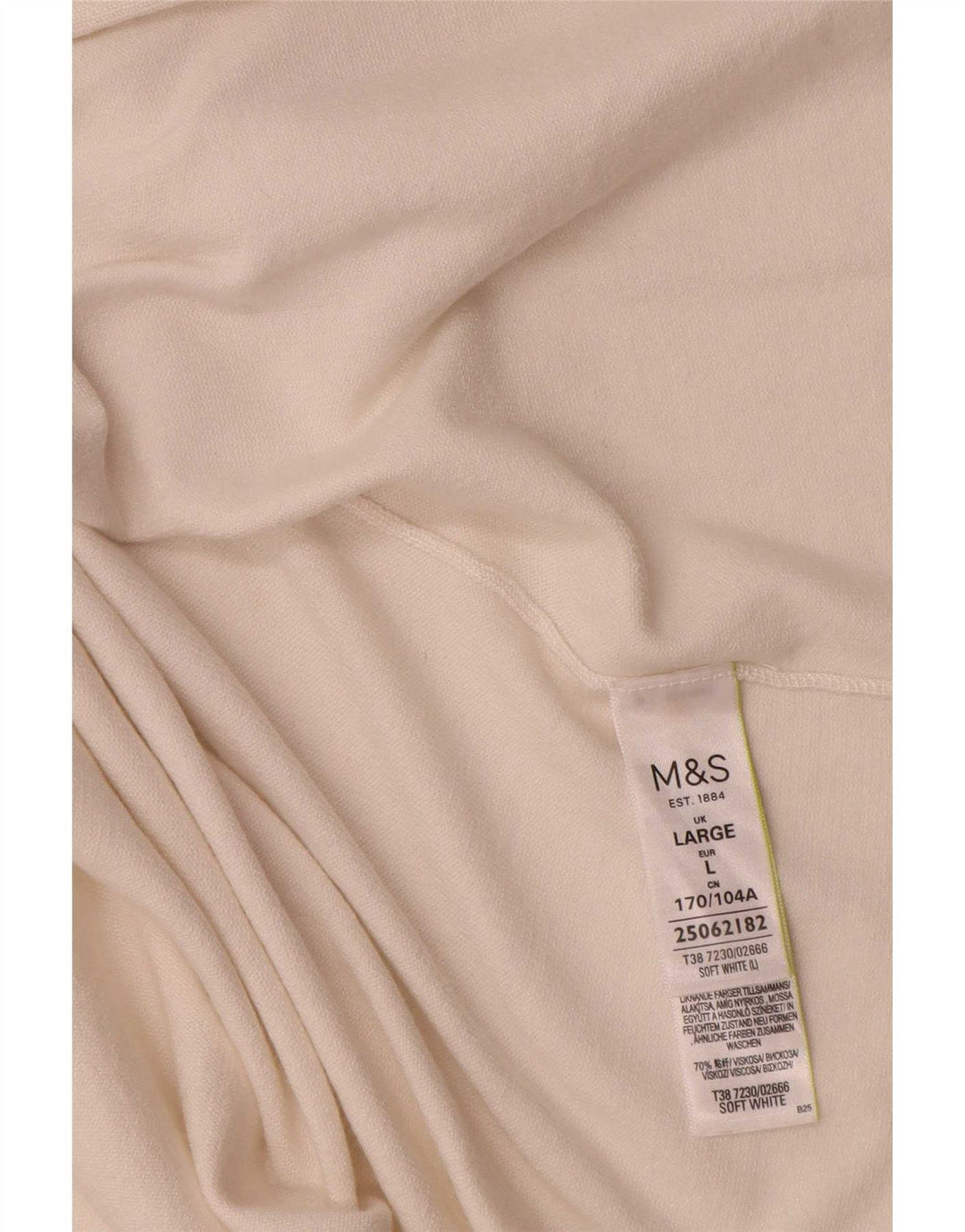Marks & Spencer Womens Crop Open Bolero Top UK 16 Large White Viscose