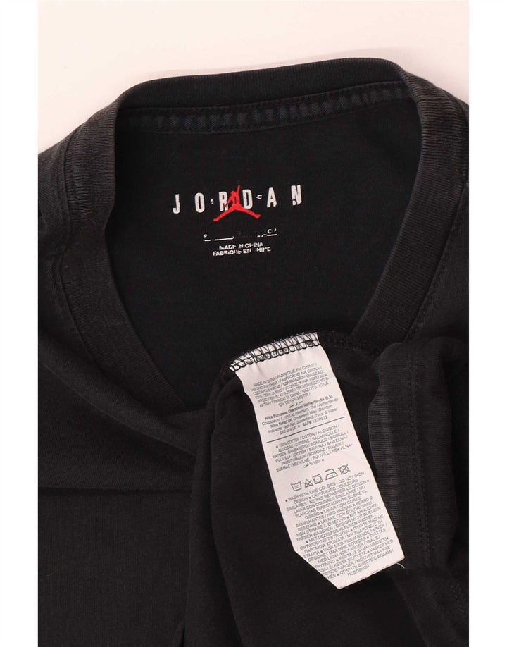 Jordan Herre grafisk T-shirt top lille sort bomuld