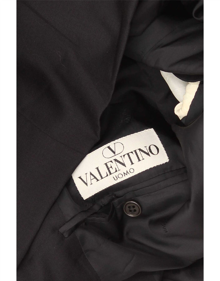 Valentino Herre Double Breasted Blazer Jacket UK 38 Medium Navy Blue
