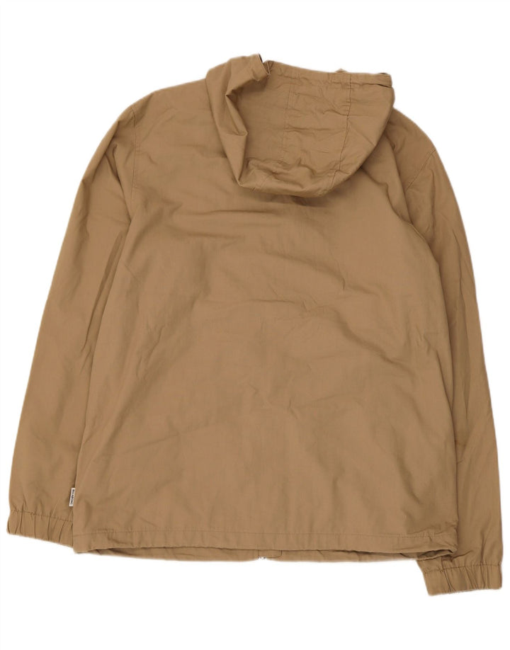 Billabong Herre Hooded Bomber Jacket UK 40 Large Beige Polyester