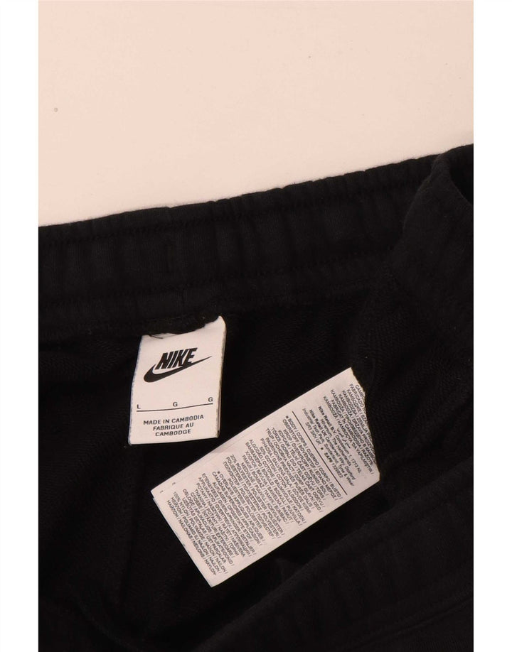 Nike Herre grafiske sportsshorts store sorte bomuld
