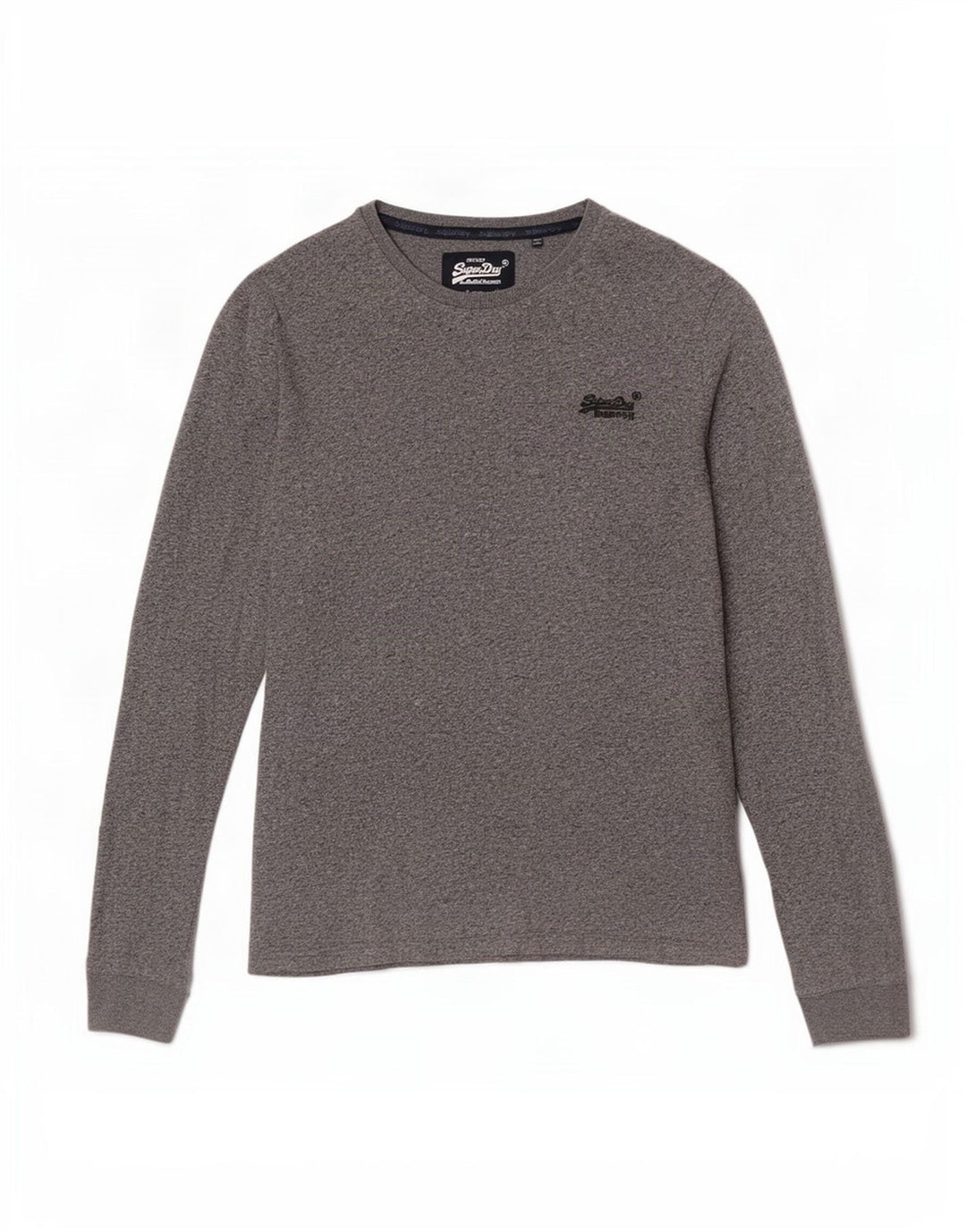 Superdry Herre Top Langærmet Medium Grey Flecked Bomuld