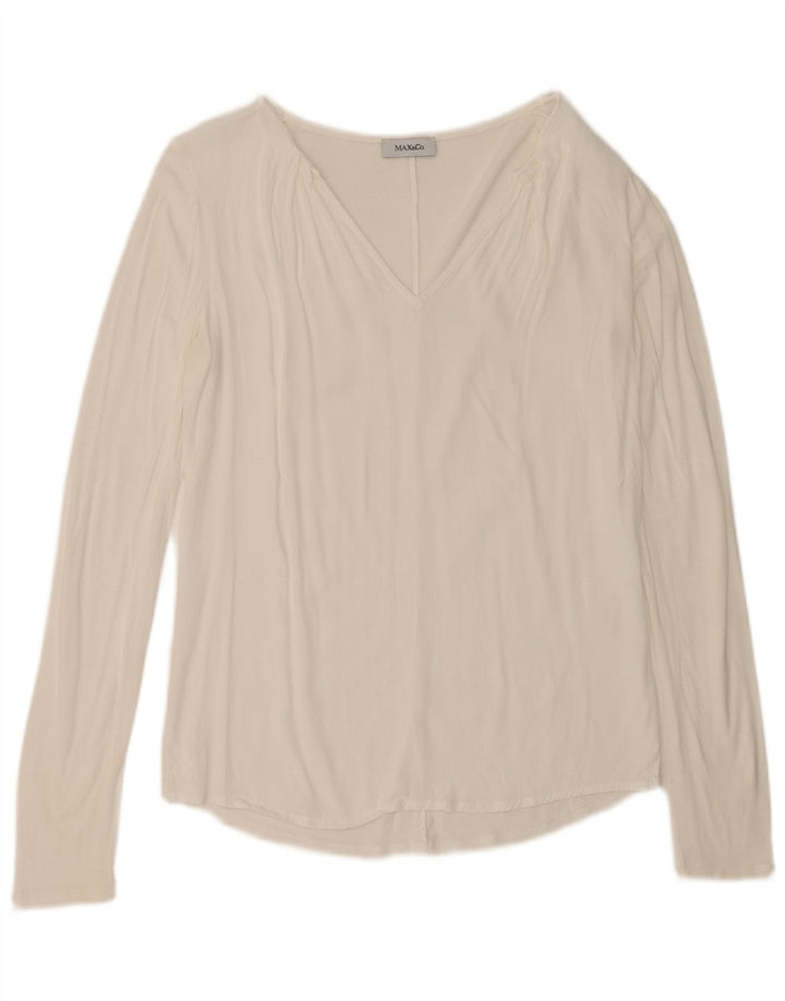 Max & Co. Dame Top Langærmet UK 12 Medium White