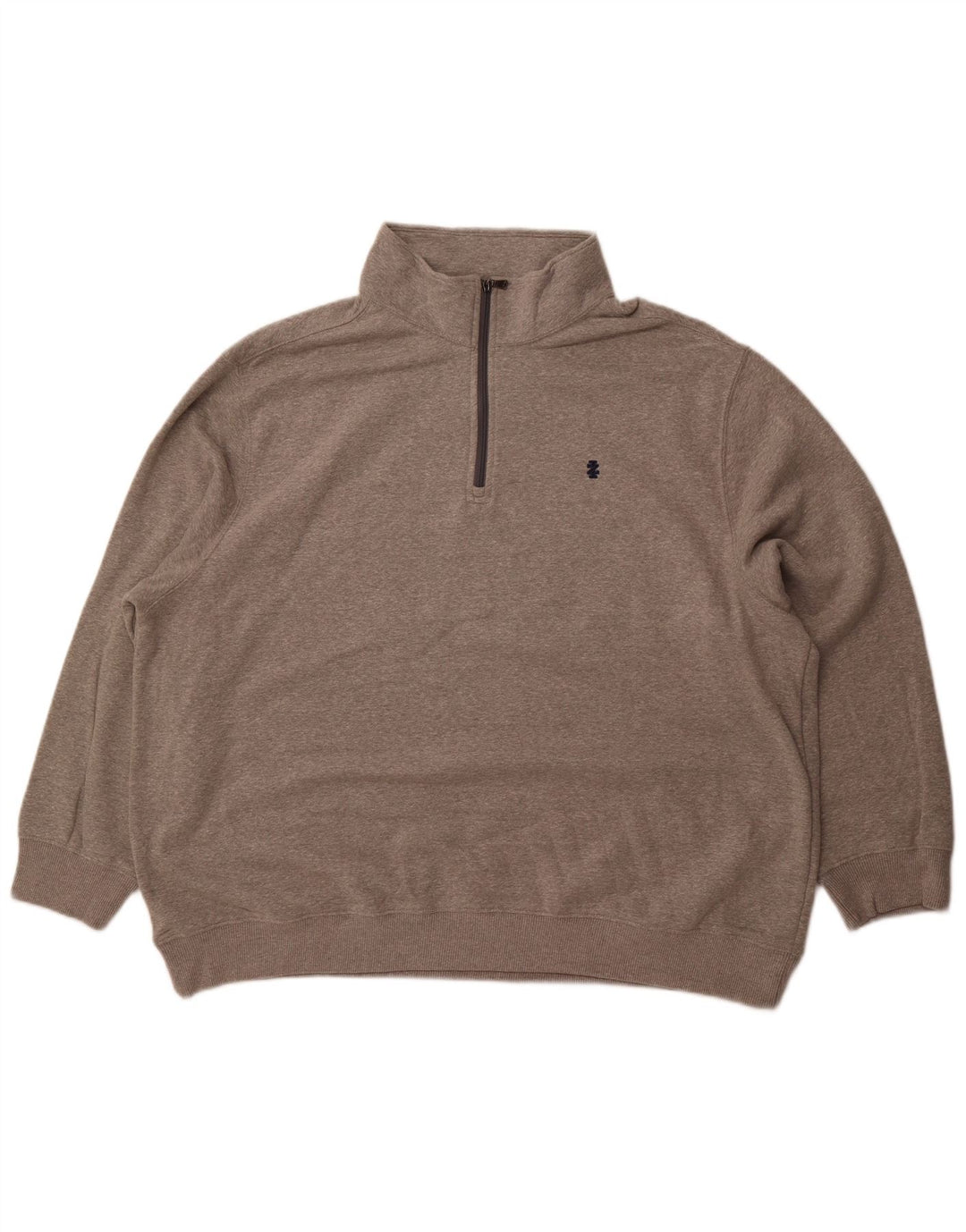 IZOD Sweatshirt med lynlås til mænd 2XL grå bomuld