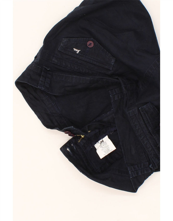 LEE Womens Hot Pants US 6 Medium W30  Navy Blue Cotton Vintage Lee and Second-Hand Lee from Messina Hembry 