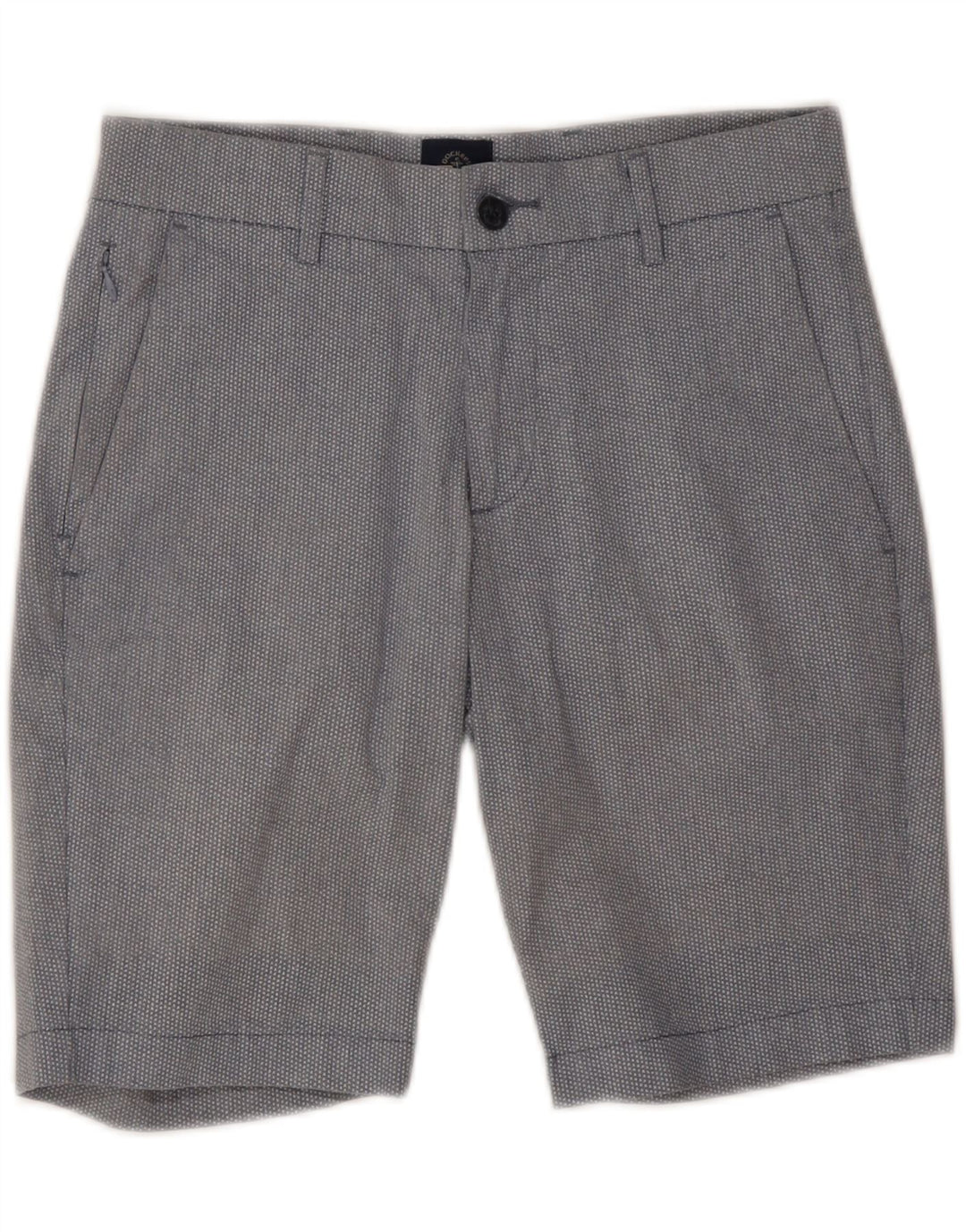 Dockers Herre Flex Chino Shorts W28 Mellemgrå plettet bomuld