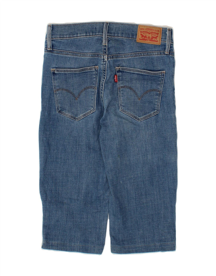 LEVI'S Womens Slimming Fit Bermuda Denim Shorts W26 Small  Blue Cotton Vintage Levi's and Second-Hand Levi's from Messina Hembry 