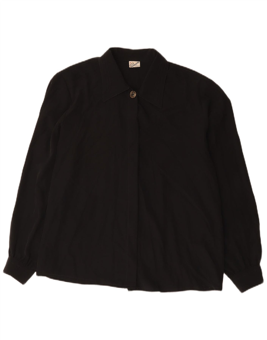 Primavera Firenze skjortebluse til kvinder UK 18 XL Sort Polyester