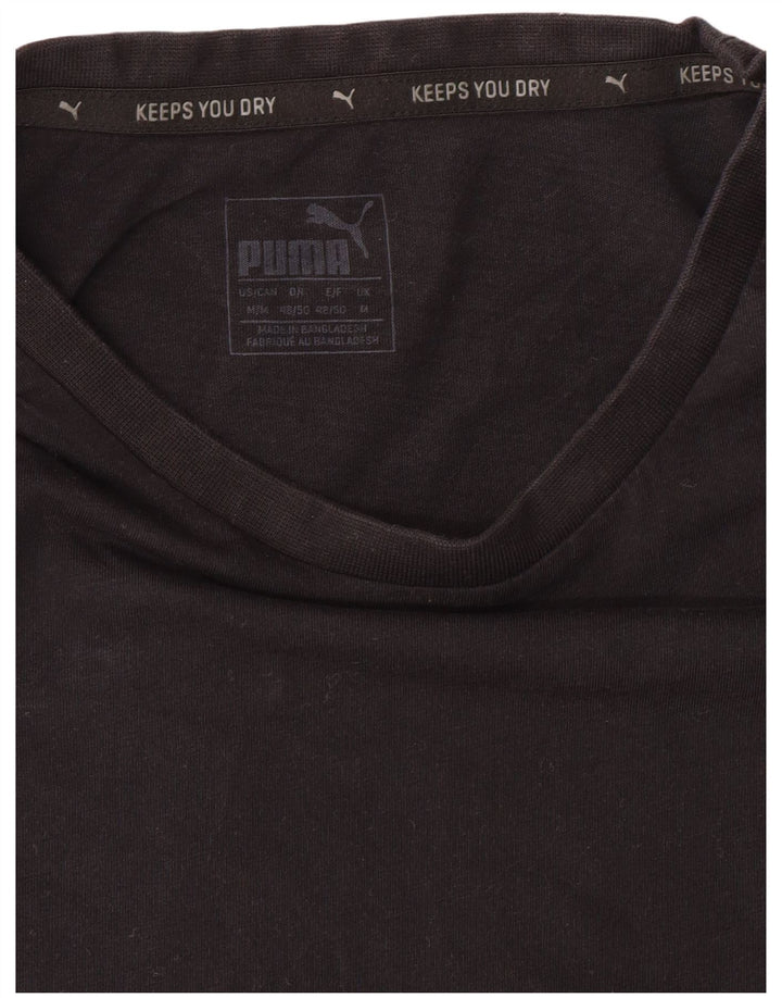 Puma Herre Grafisk T-Shirt Top Medium Sort