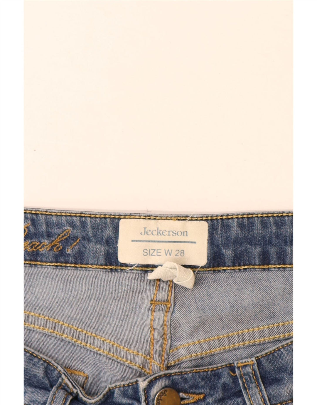 Jeckerson Dame Beach Capri Jeans W28 L19 Blå Bomuld