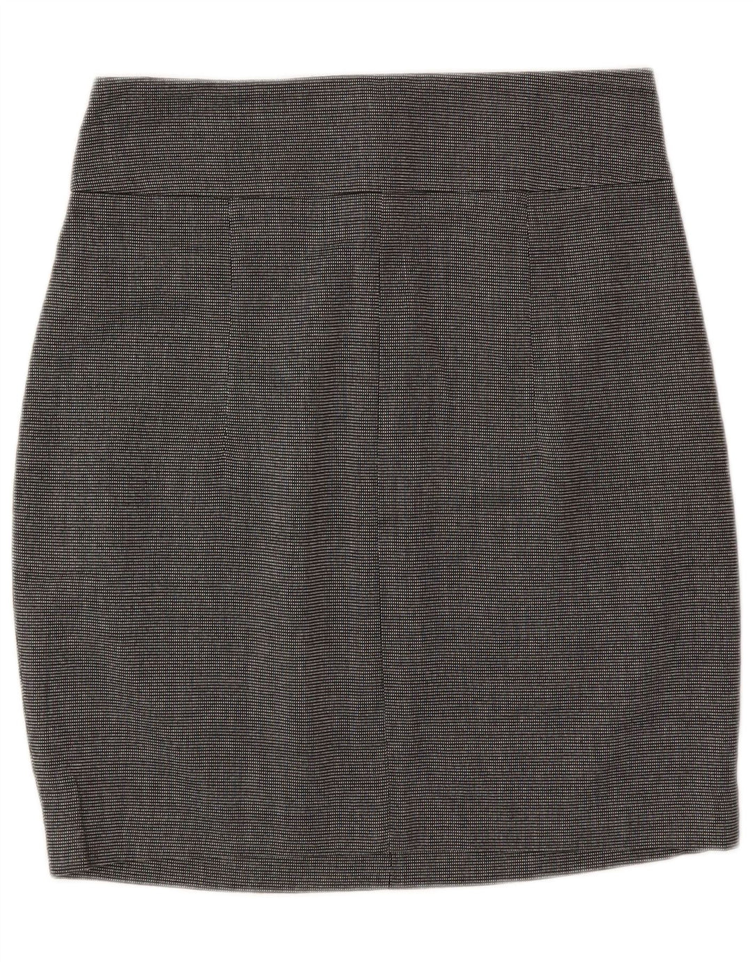 Zara Pencil Skirt Small W26 Grå plettet polyester til kvinder