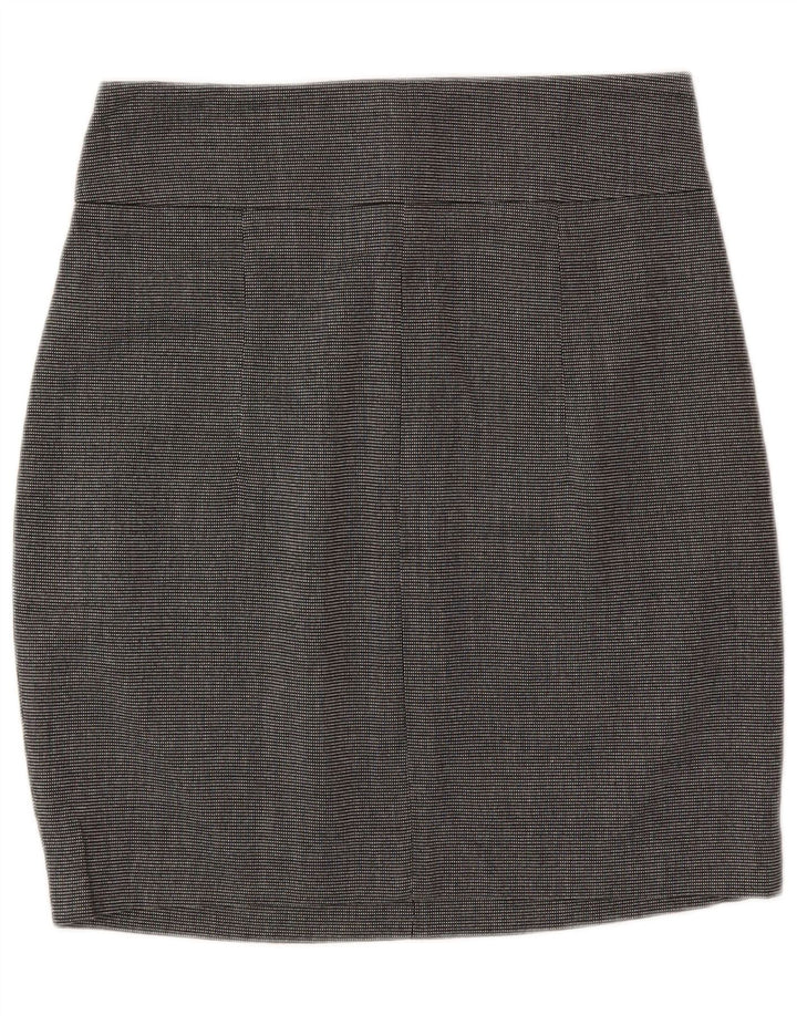 Zara Pencil Skirt Small W26 Grå plettet polyester til kvinder
