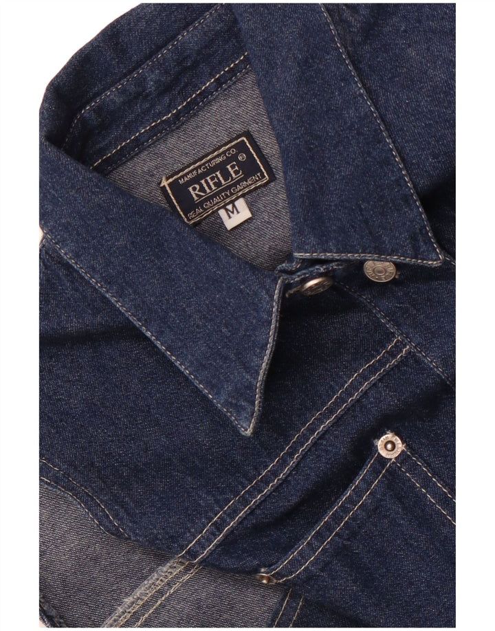 Rifle Dame Ærmeløs Denim Kjole UK 12 Medium Navy Blue