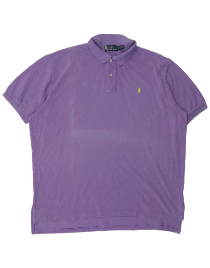 POLO RALPH LAUREN Herre poloskjorte 2XL Lilla Bomuld
